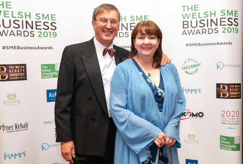 The Directors of Rubicon Garden Rooms at the sme business awards.