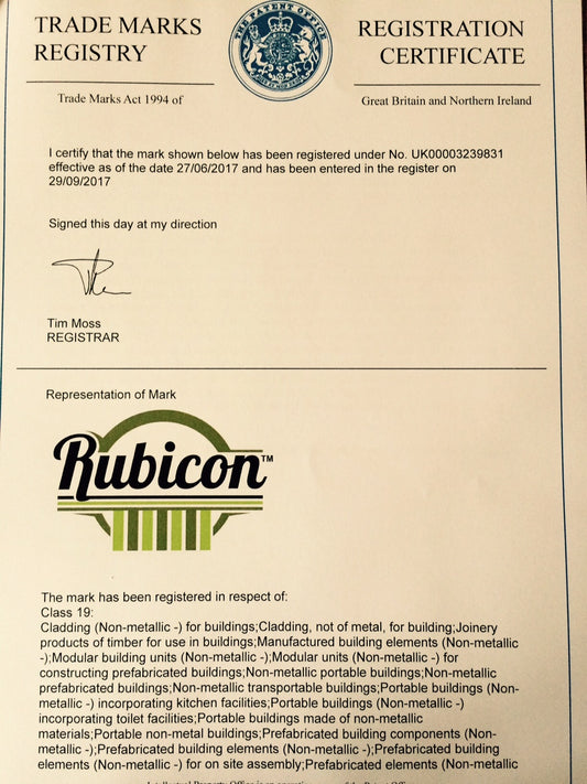 Rubicon Registers Trademark