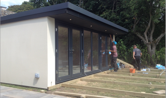 Garden Room with new K-Rend Exterior